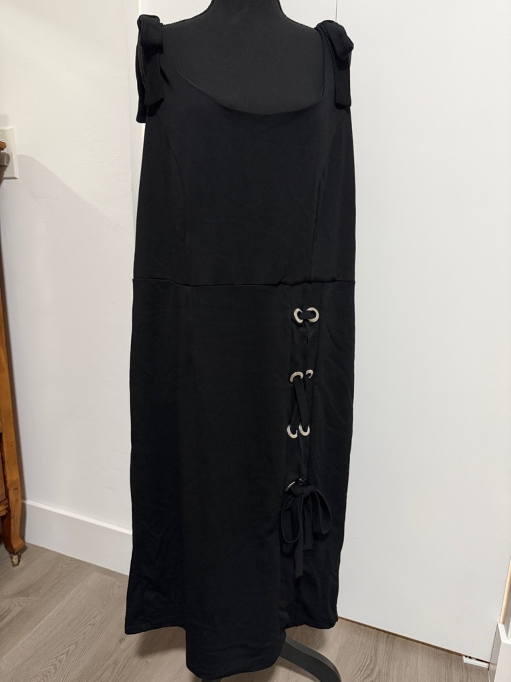 Venus lace up Black Gromit Dress
